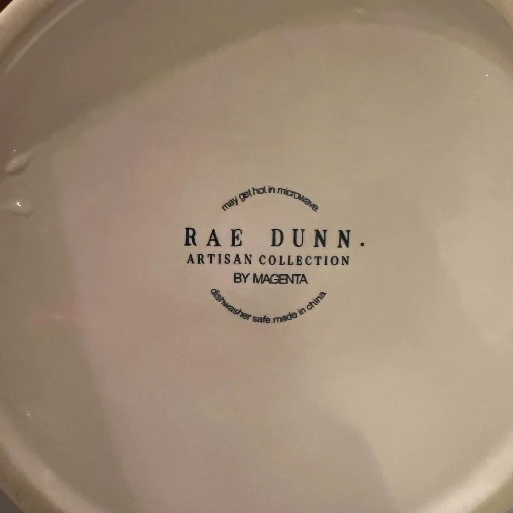 Rae Dunn Dog Feed Bowls. Savor and Devour. Ceramic. Ivory. Or Snack bowls.